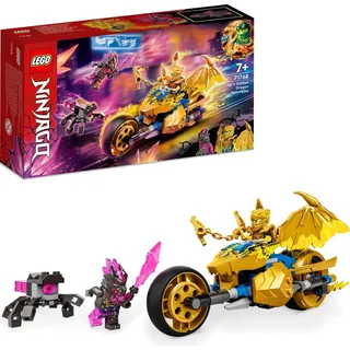 LEGO 71768 NINJAGO Jays Golddrachen-Motorrad, Set mit Jay-Minifigur und Drachen- und Schlangen-Figuren, Spielzeug für Kinder ab 7 Jahre - Bunt