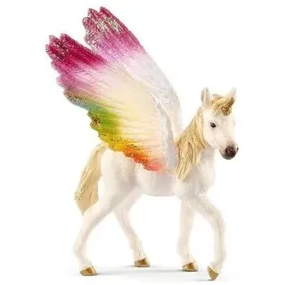 SCHLEICH 70577 Geflügeltes Regenbogeneinhorn, Fohlen