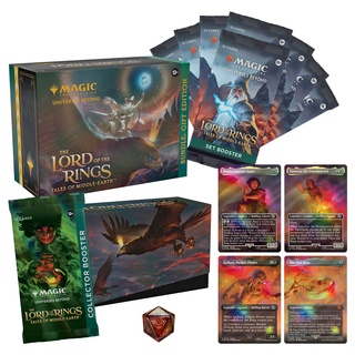Magic The Gathering The Lord of The Rings: Tales of Middle-Earth Gift Bundle - 8 Set Boosters, 1 Collector Booster + Accessories (Englische Version)