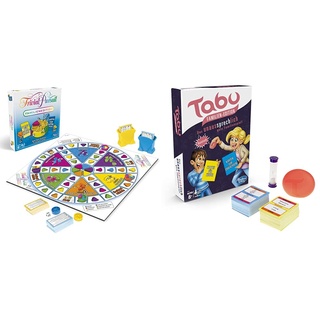 Hasbro Gaming E1921100 - Trivial Pursuit Familien Edition Familienspiel & Tabu Familien Edition, mit Karten für Kinder und Erwachsene, Familienspiel