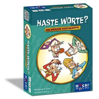 Huch! Spiel, Familienspiel 876676 - Haste Worte, Kartenspiel (DE-Ausgabe), Quizspiel / Wissensspiel bunt