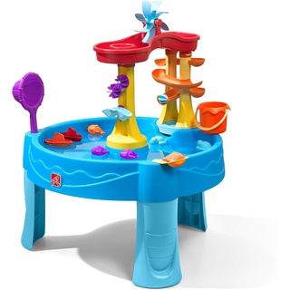 STEP2 Archway Wasserspieltisch | Großer Wassertisch mit 13-teiligem Zubehörset | Garten Wasser Spieltisch für Kinder in Blau