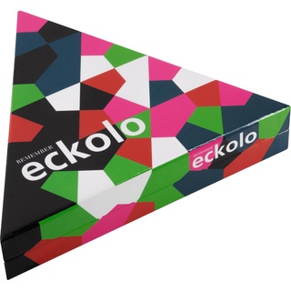 Remember Eckolo – buntes Anlegespiel mit dreieckigen Karten für Erwachsene und Kinder ab 6 Jahren, Gesellschaftsspiel für 2-8 Spieler EC1