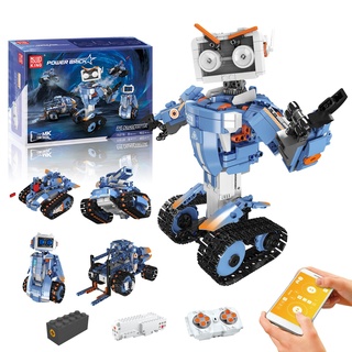 Mould King Roboter Kinder, 903 Teile 5-in-1 Roboticset Bausatz mit App Fernsteuerung/Technik Roboter STEM Spielzeug, Weihnachtsfeier Geschenke für 8+ Jungen