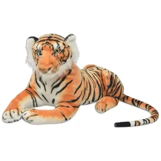 Tiger Kuscheltier Plüsch Braun XXL