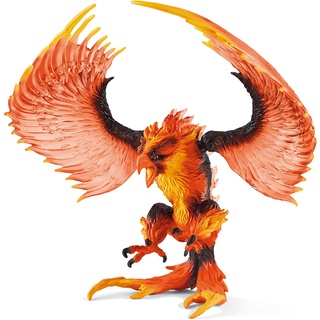 schleich ELDRADOR CREATURES 42511 Feuer Adler - Mythische Fantasy-Phönix-Kreatur - Monster Actionfigur mit Beweglichen Flügeln und Realistischen Details Figuren ab 4 Jahren