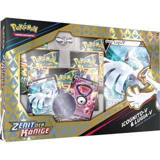 Pokémon-Sammelkartenspiel: Spezial-Kollektion Zenit der Könige: Icognito-V & Lugia-V (2 geprägte holografische Promokarten, 1 überdimensionale Promokarte & 5 Boosterpacks)