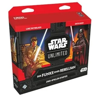Star Wars TCG: Unlimited - Der Funke Einer Rebellion - für 2-Spieler-Starter Set - DEUTSCH + Heartforcards® Versandschutz