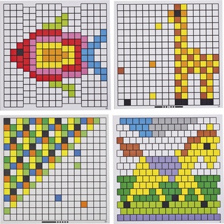 Mosaik-Arbeitskarten zum Legespiel