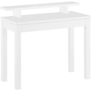Erst-Holz Waschweißer Tisch mit Ablage, Schminktisch, 100x45 Kiefer massiv natur 90.70-55AW-82-90-10