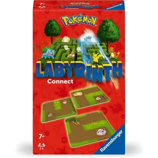 Ravensburger Spiel Mitbringspiel Such- und Schiebespiel Pokémon Labyrinth Connect 22579