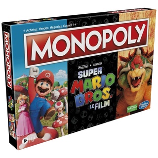 Hasbro Gaming Monopoly Edition Film Super Mario Bros., Brettspiel für Kinder, inklusive Bowser Pion (französische Version)