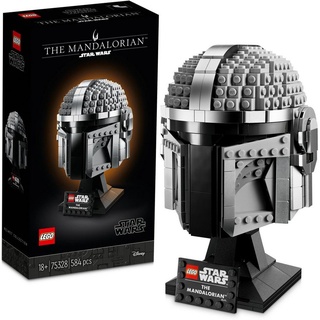 LEGO® Konstruktionsspielsteine Mandalorianer Helm (75328), LEGO® Star WarsTM, (584 St), Made in Europe grau|schwarz