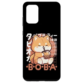 Hülle für Galaxy S20+ Hund Boba Tea Kawaii Bubble Tea Akita Hund Anime Neko Shiba