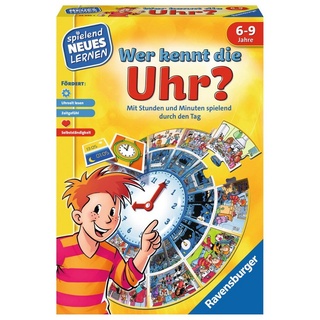 Ravensburger Spiel, Spielend Neues Lernen Uhrzeit-Lernspiel Wer kennt die Uhr? 24995
