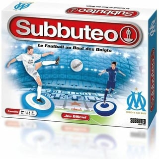 Megableu 678267 Fußballspiel – Subbteo Olympique de Marseille – Tischspiel – Erleben Sie die Leidenschaft des Fußballs – ab 6 Jahren, Mehrfarbig