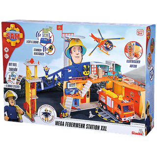 SIMBA TOYS Feuerwehrmann Sam Mega Feuerwehrstation XXL Spielzeugauto Mehrfarbig