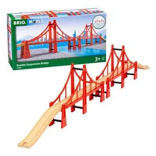 BRIO Spielzeugeisenbahn-Zubehör World 33683, Hängebrücke, Holz/Kunststoff, 5-teilig