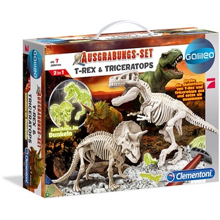 Clementoni Galileo-Ausgrabungsset "T-Rex & Triceratops" - ab 7 Jahren