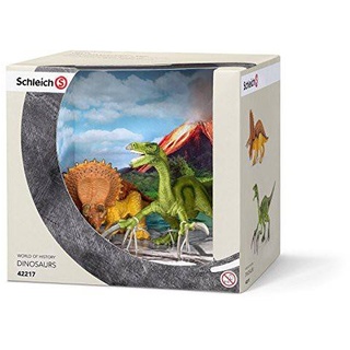 Schleich 42217 - Spielzeugfigur - Triceratops und Therizinosaurus Neu & OVP