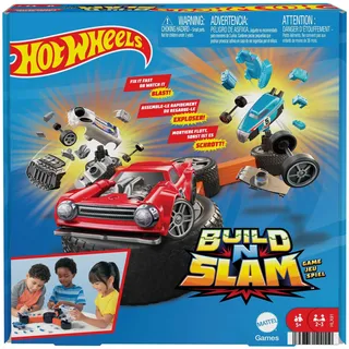 HOT Wheels Build ‘N Slam - Autospiel zum Zusammenbauen, Rennspiel, Rip Rod, Night Shifter, Deora II, Familien-Spieleabend, für Kinder ab 5 Jahren, HLX91