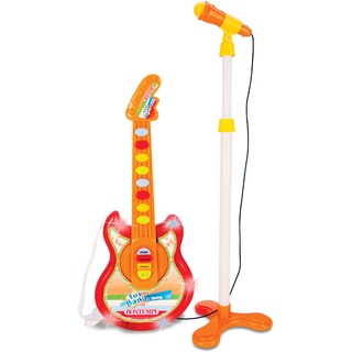 Bontempi 24 5025 Baby-Rockgitarre Ständer-Mikrofon, Mehrfarbig