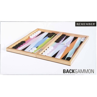 Remember Spiel Backgammon Holz Bunt