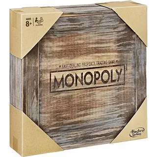 Monopoly - Holz Sonderedition (englische Version) Brettspiel Gesellschaftsspiel Boardgame