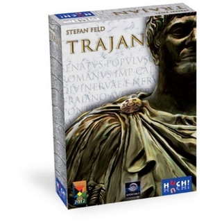 HUCH! Spiel, Familienspiel 400159 - Trajan, Brettspiel für 2 Spieler, Strategiespiel bunt