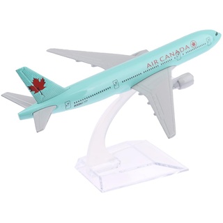 Tiuyii Modellflugzeug Boeing 777 im Maßstab 1:400, 16 cm lang, Flugzeug, Modellflugzeug, Spielzeugflugzeug, Modell der Welt, größtes Flugzeug für Dekoration oder Geschenk