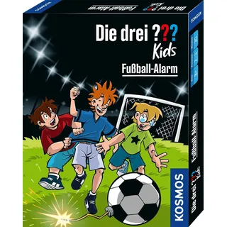 KOSMOS 741808 Die drei ??? Kids Fußball-Alarm, Kartenspiel für 2-4 Spieler ab 8 Jahren, Detektiv Kinderspiel, Die drei Fragezeichen, Fussball Kartenspiel