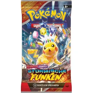 POKEMON 45948 PKM Pokémon KP08 Booster Karmesin & Purpur - Stürmische Funken