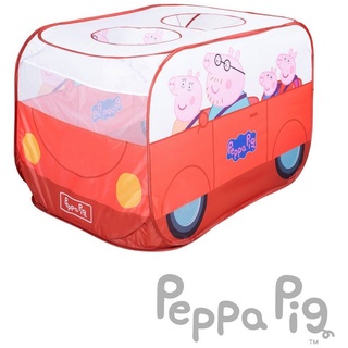roba® Spielzelt Peppa Pig - Kinderzelt in Autoform Indoor & Outdoor - Rot / Weiß bunt|rot|weiß