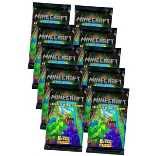 Panini Minecraft 3 Karten - Create Explore Survive Trading Cards (2023) - 10 Booster Sammelkarten