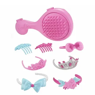 Ersatzteile für Barbie Endless Hair Kingdom 43,2 cm (17 Zoll) Prinzessin Puppe - DKR09 ~ Inklusive rosa Haarbürste, 2 Haarkämmen, 1 Barrette, 2 Tiaras und 2 Kopfbänder