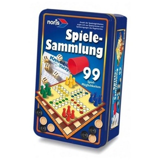Noris Spiel, Familienspiel NOR12580 - 99iger-Spielesammlung in Metallbox,... bunt