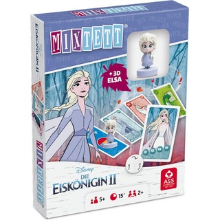 ASS Altenburg 22522240 - Mixtett - Disney Die Eiskönigin 2, Kartenspiel (DE/FR(IT) + Figur Elsa, ab 5 J. (Deutsch, Französisch, Italienisch)