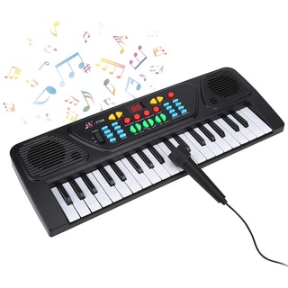 Elektrisches Piano, Musikinstrumente für Tastatur, elektronisch, 37 Schlüssel, mit Mikrofon für Kinder und Jugendliche