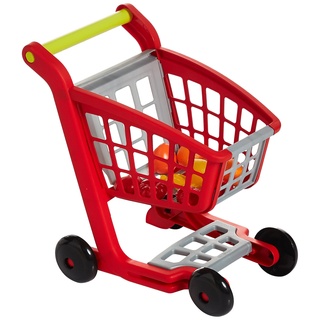 Ecoiffier – Einkaufswagen für Kinder – ideal für Kaufladen und Supermarkt, mit Spiellebensmittel, auch als Lauflernwagen, für Kinder ab 18 Monaten
