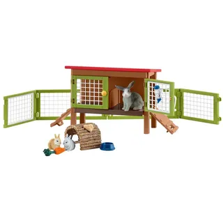 Schleich® Spielfigur Farm World Kaninchenstall