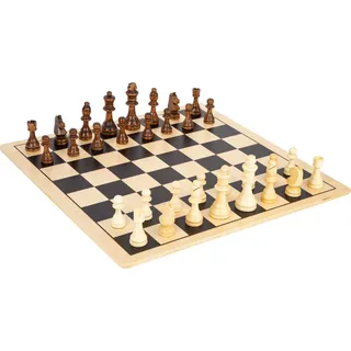 small foot 11784 - Schach und Dame XL Brettspiel Holz
