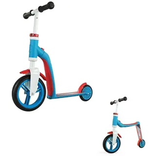 Scoot and Ride Kinder Laufrad und Roller Highwaybaby Blau Rot - Blau/Orange