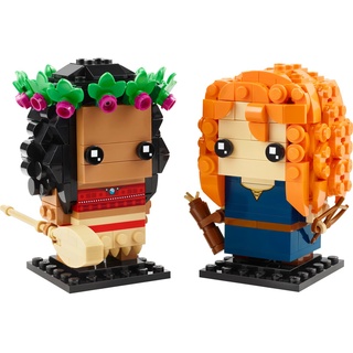 LEGO® Spielbausteine LEGO 40621 BrickHeadz Vaiana und Merida, (Set, 410 St., Unterhaltung) bunt