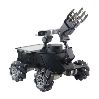 LOUIKA Robot Kit Zusammengebautes Roboterauto, Rad-Roboterauto + 4DOF-Roboterarm mit 7 Touchscreens, Reichweite 12 m, ausgefeilte Bewegung.