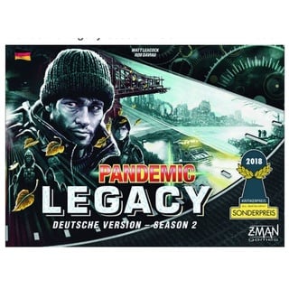 Z-Man Games Spiel Familienspiel Strategiespiel Pandemic Legacy Season 2 SCHWARZ ZMND0004