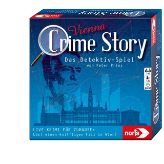 Noris 606201888 Crime Story Vienna - Krimi-Spiel für Erwachsene und Kinder ab 12 Jahren - Detektiv-Kartenspiel zum Thema Wien für 1 bis 6 Spieler