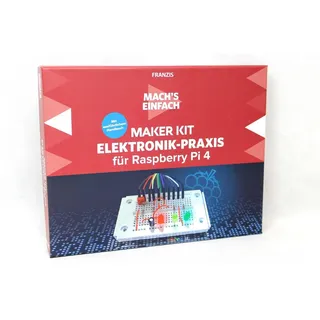 Franzis Experimentierkasten Maker Kit Elektronik-Praxis für Raspberry Pi 4 - Mach’s einfach, (32-tlg)
