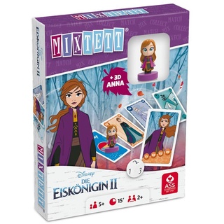 Ass Altenburger 22522245 Mixtett Disney Die Eiskönigin 2 Kartenspiel mit Spielfigur Anna