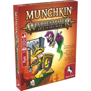 Munchkin Warhammer Age of Sigmar 17020G Kartenspiel von Pegasus Spiele - Episches Warhammer Abenteuer
