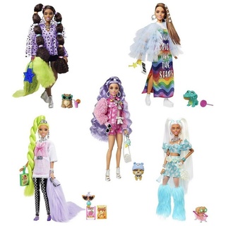 Mattel® Anziehpuppe Mattel HHC58 - Barbie - Extra - Puppen + Zubehör, Accessoires & Tiere bunt
